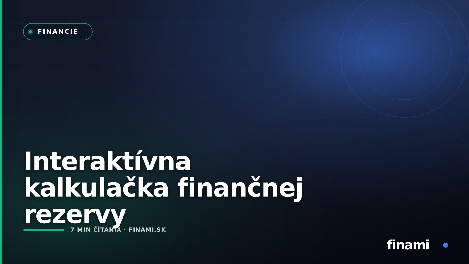 Interaktívna kalkulačka finančnej rezervy: Koľko peňazí si naozaj musíte odložiť a prečo to závisí od vašej situácie?