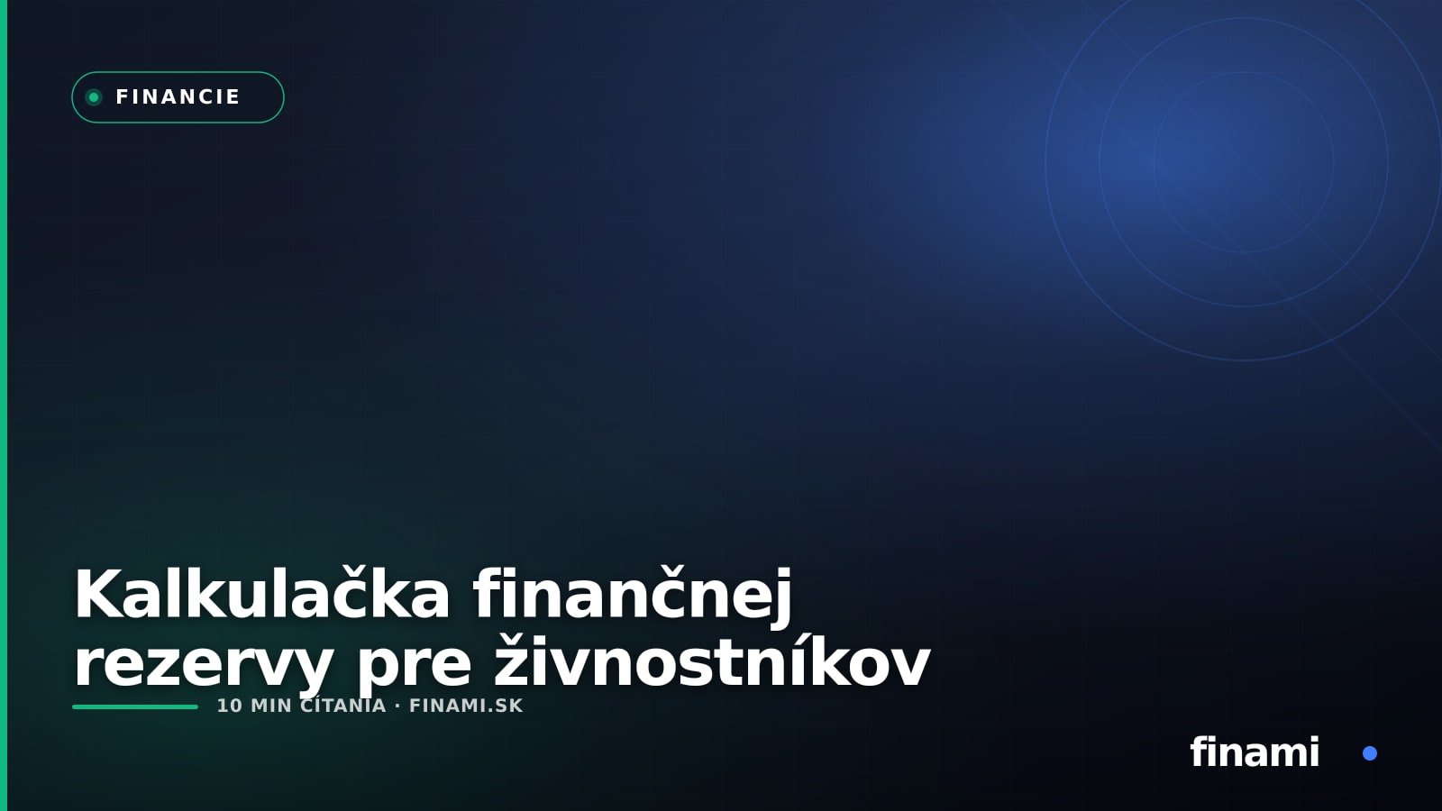 Kalkulačka finančnej rezervy pre živnostníkov: Koľko odkladať, keď váš príjem kolíše každý mesiac