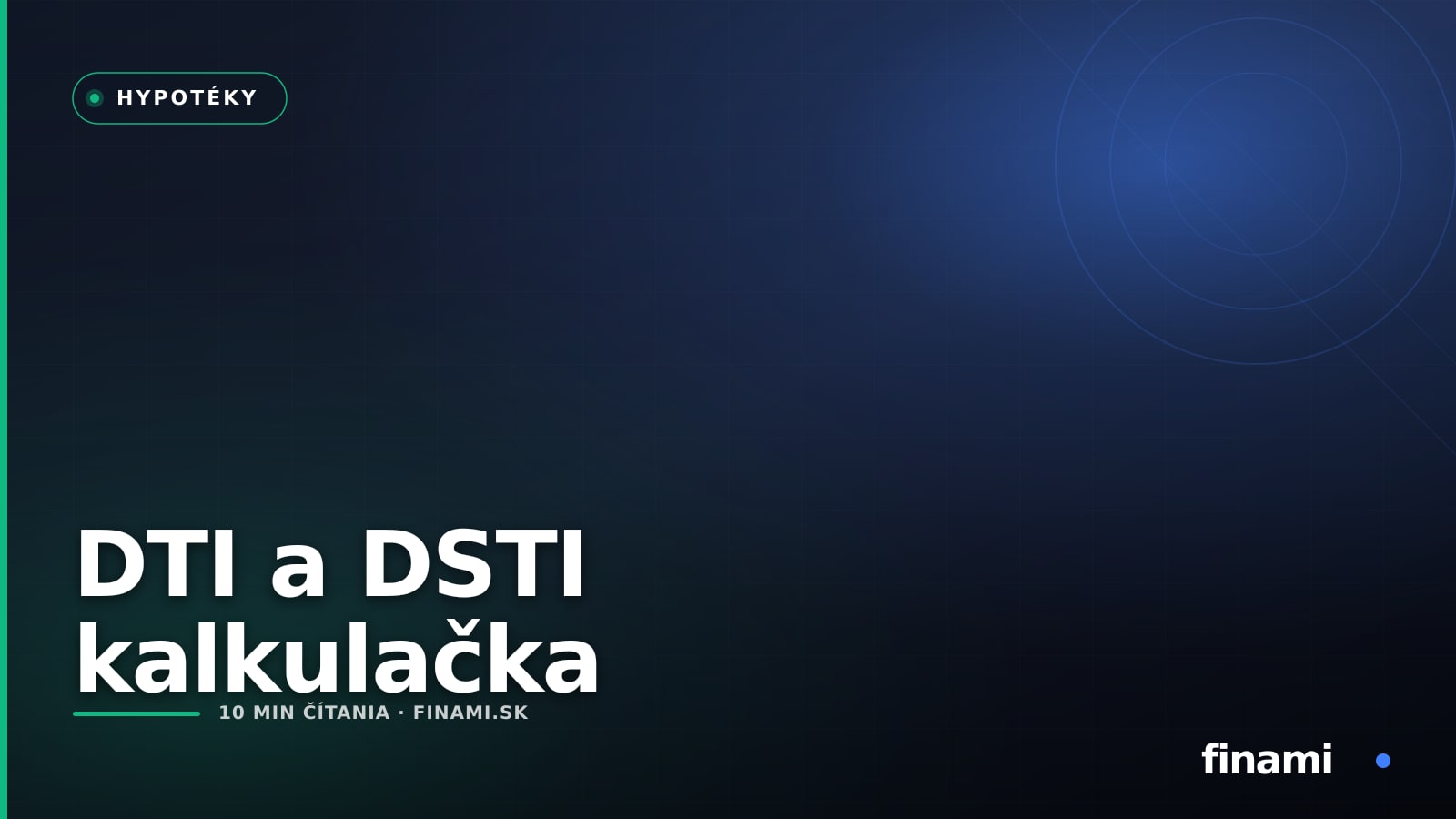 DTI a DSTI kalkulačka: Koľko si môžete požičať podľa pravidiel NBS 2026