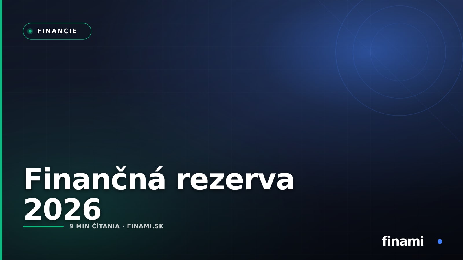 Finančná rezerva 2026: koľko si odložiť, kde ju parkovať a kedy ju použiť