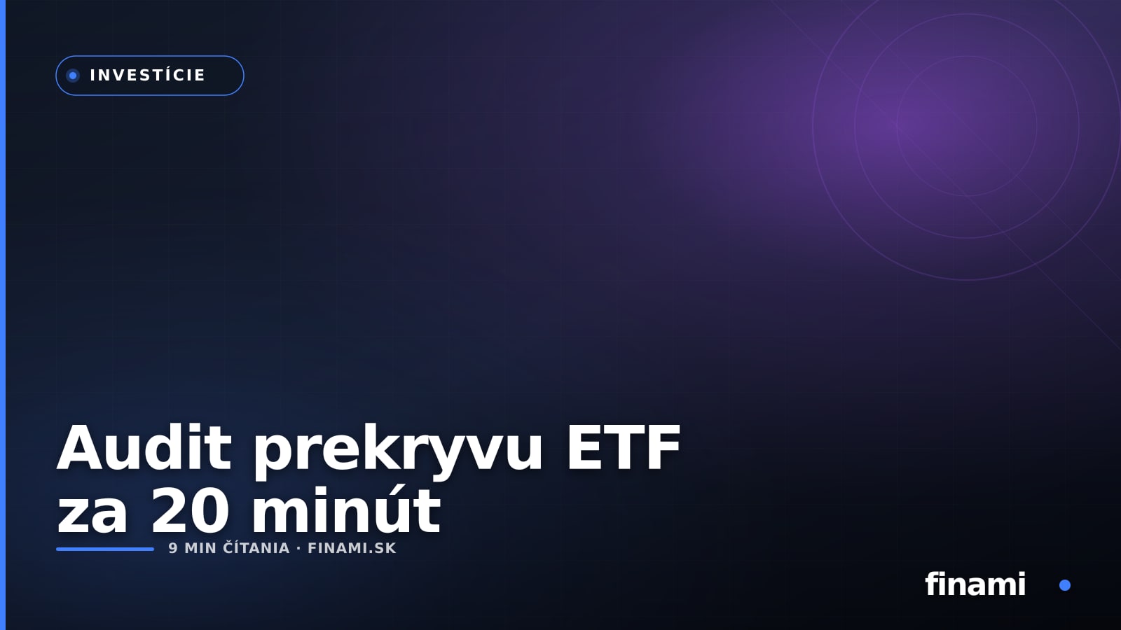 Tri ETF nemusia znamenať tri stratégie: audit prekryvu portfólia za 20 minút